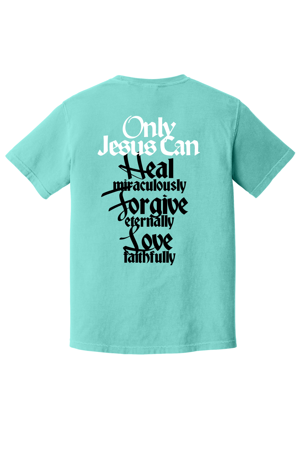 Only Jesus Tee - Mint back