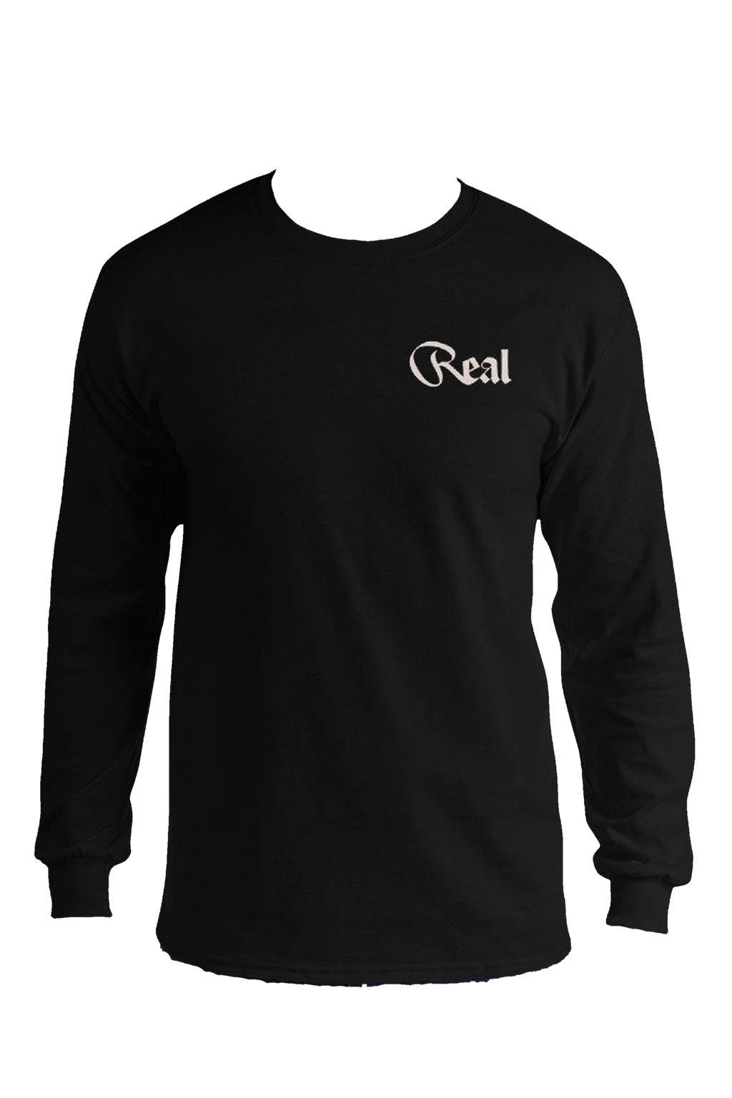 Real long-sleeve front - Real chest logo