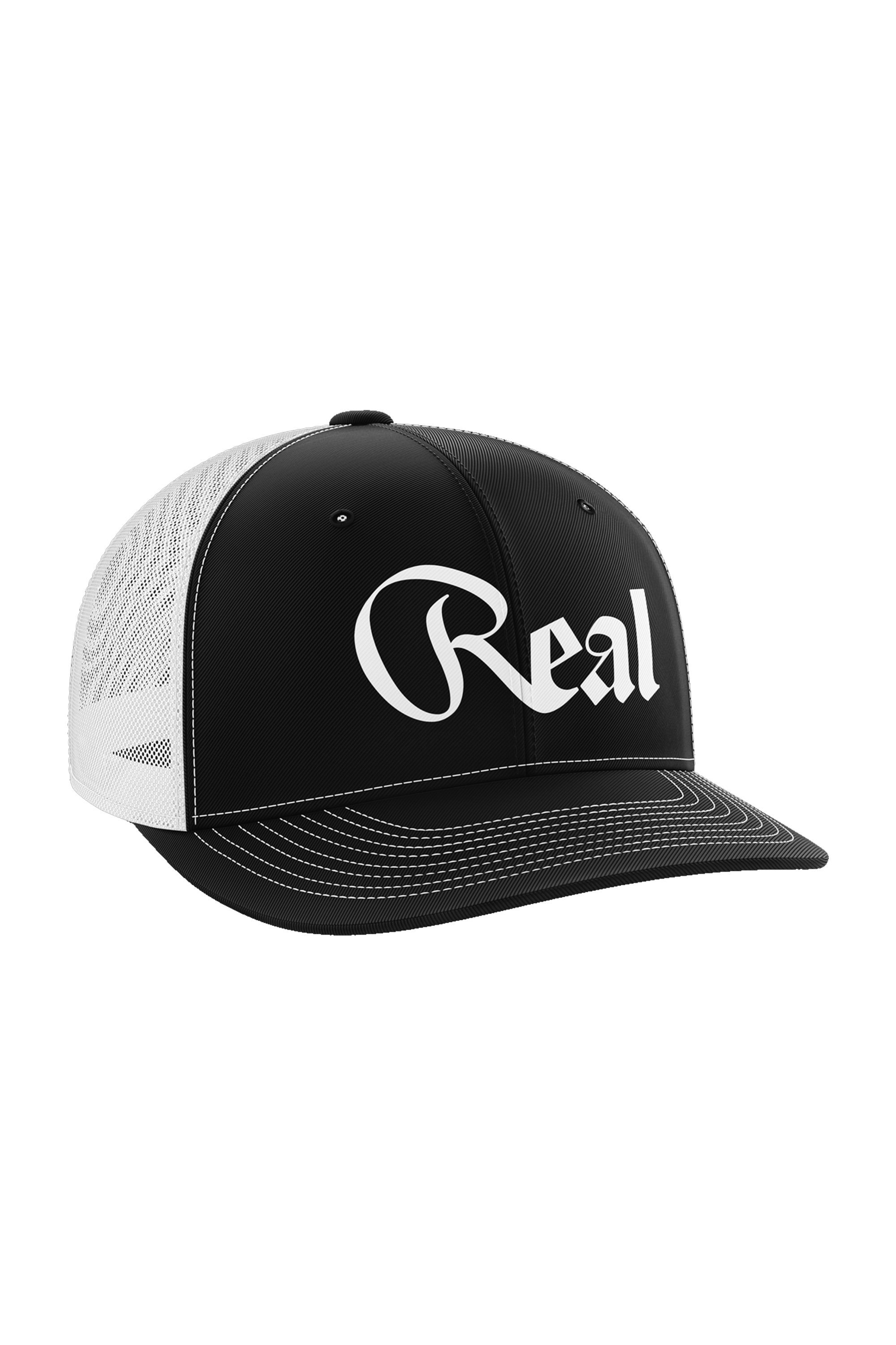 Real trucker hat - black