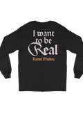 Real long-sleeve tee back - I want to be Real